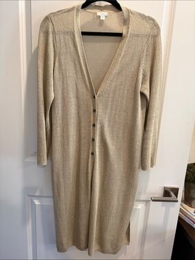 J. Jill Light Longline Light Cardigan